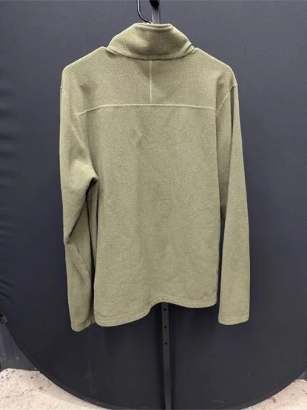 The North Face Olive Green Fleece Half Zip Pullover